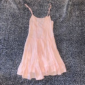 Pink flowy dress